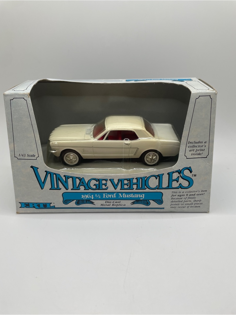 ERTL Vintage Vehicles 1964 1/2 Ford Mustang Coupe Beige 1:43 Die-Cast NIB